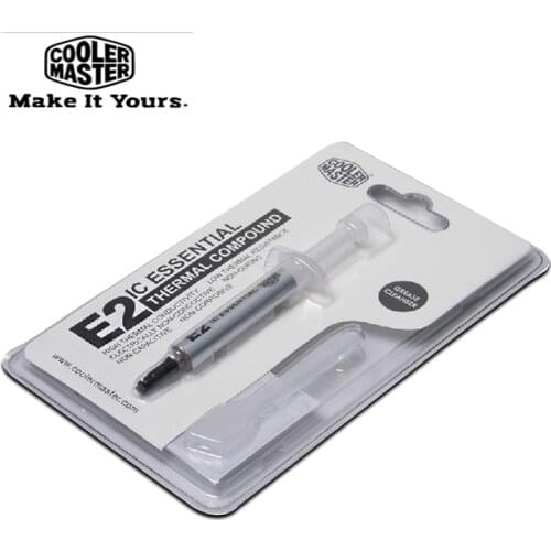 Cooler Master E2 Thermal Grease Paste Compound Silicon For CPU Cooler Processor GPU Chipset Cooling with scraper