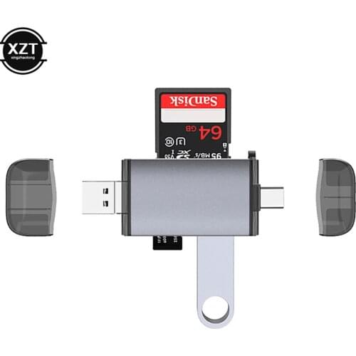 Card Reader Micro USB 2.0 Type C to SD Micro SD TF Adapter Accessories OTG Cardreader Smart Memory SD Card Reader