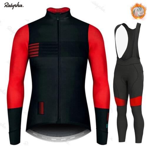 2021 New Winter Warm Fleece Outdoor Cycling Jersey Mens Cycling Suit Bicycle Mountain Bike Clothing Bib Pants