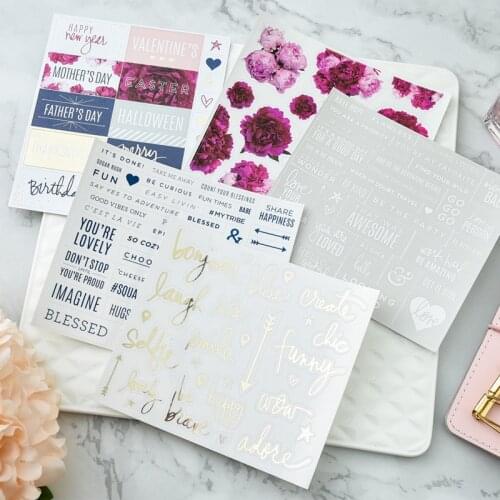 KSCRAFT New Planner Stickers for Scrapbooking DIY Projects/Photo Album/Card Making Crafts