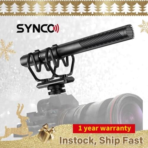 SYNCO Mic-D30 On-camera Shotgun Microphone,Condenser Mic for DSLR/SLR,Smartphone,Filmmaking, TV, Studio Recording PK Comica
