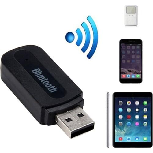 Mini USB Bluetooth Receiver Wireless Audio Car kit 3.5mm AUX USB Power for car Mp3 player Stereo Spearker Mp3 player phones