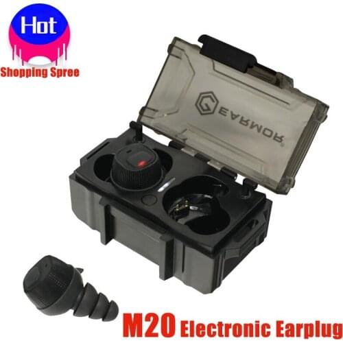 New OPSMEN Earmor NEW ITEM Tactical Communication Pickup Noise Reduction headphones earplugs M20 Beta Electronic Earplug Black