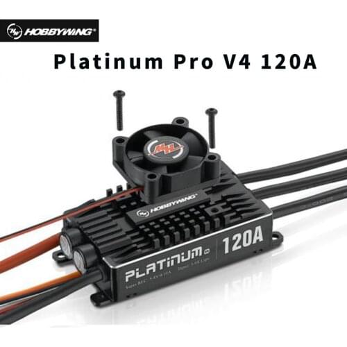 Original Hobbywing Platinum 120A Pro V4 3-6S Lipo BEC Empty Mold Brushless ESC for RC Drone Aircraft Helicopter
