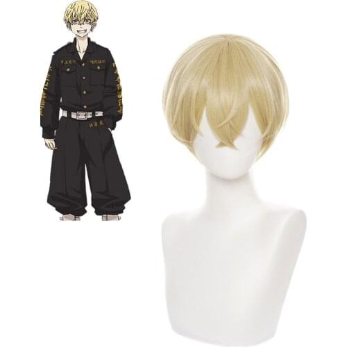 Tokyo Revengers Chifuyu Matsuno Cosplay Wig Heat Resistant Synthetic Hair Peluca Anime Wigs