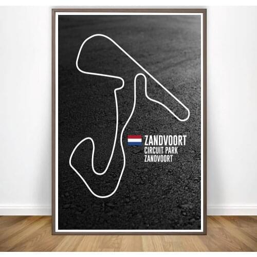 MT2986 F1 Circuits Black Track Car Posters Poster Painting Art Poster Print Canvas Home Decor Picture Wall Print