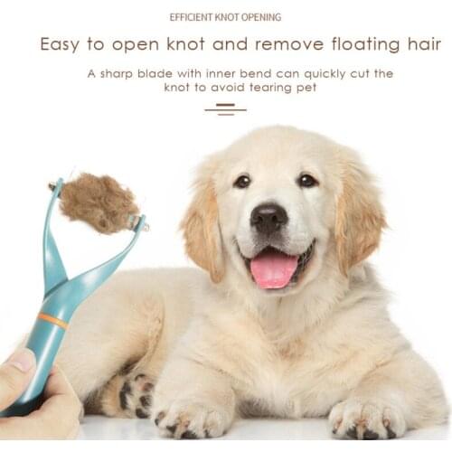 A 1Pcs Hair Removal Comb for Pet Cat Dog Detangler Fur Trimming Dematting Deshedding Brush Grooming Tool