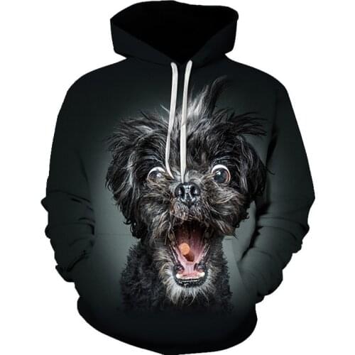 Unisex 3D Printing Fashion Popular Sweatshirt Spring Autumn Mens And Womens Pullover Dog Street Harajuku Hoodies Streetwear