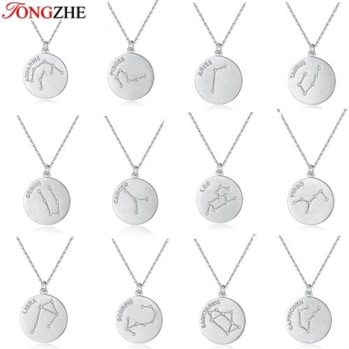 TONGZHE Women's Pendants Zodiac Signs