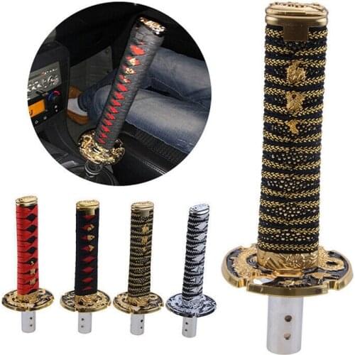 Car decoration Samurai Sword Shift Knob Shifter Alloy Katana With Adapters Universal 15cm Black/Red/Gold/Silver