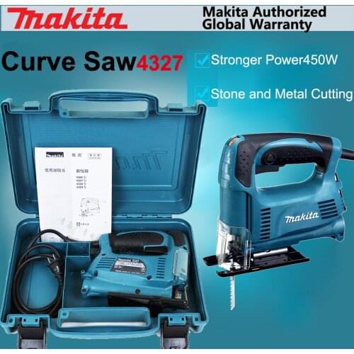 Japan Makita 4327 Curve Saw Electric Speed Control Reciprocating Saw Portable Wood Cutting Wire Sawing Machine 450W 18MM