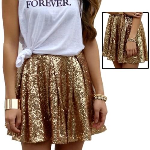 Skirts Harajuku Women Party Plus Size Skirt Casual Print Sequined Fashion Clothing Girls Streetwear 80s Costumes