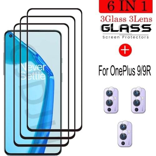 Tempered Glass For OnePlus 9 Explosion-proof Screen Protector Glass For OnePlus 9R Camera Film For OnePlus 9 R 1 + 9 R