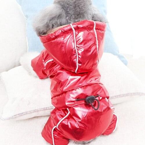 Winter Dog Clothes Waterproof Pet Jumpsuit Coat Jacket Puppy Apparel Pomeranian Poodle Bichon Schnauzer Costume Warm Dog Outfit