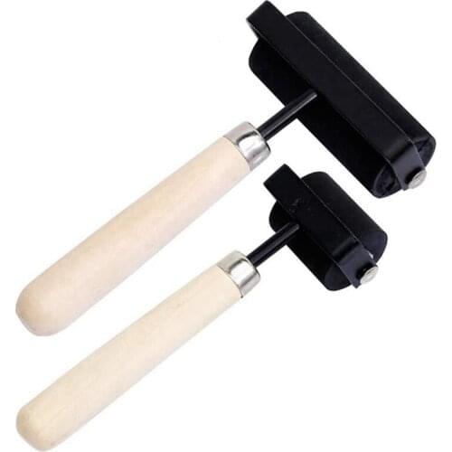 1.5 Inch and 3 Inch Hard Rubber Roller Heavy Steel Frame Craft Tools 2 Pieces