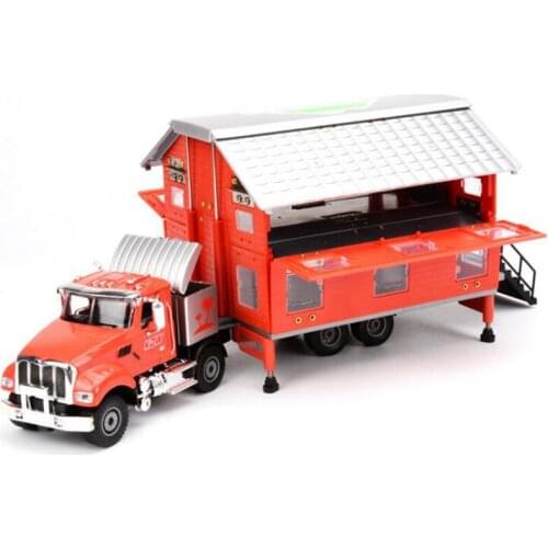 26CM 1:50 Scale Diecast with Plastic RV Bus House Model Vehicle Toys No Pull Back for Collection Gift for Kid Boys Sovenirs Show