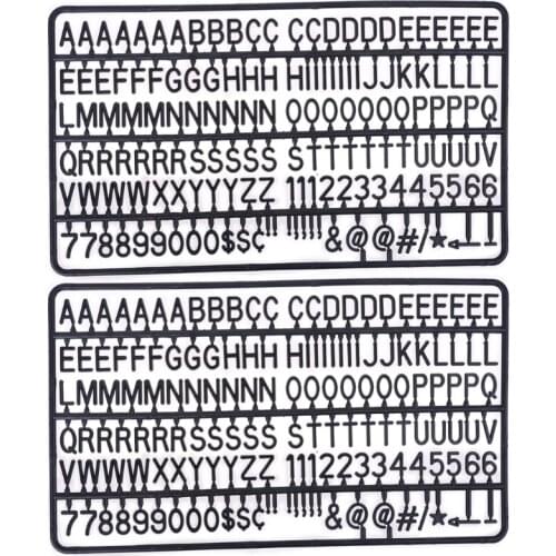 3/4 Inch Letters for Flet Letter Boards 300 Pieces Including Letters Numbers & Symbols for Changeable Message Boards