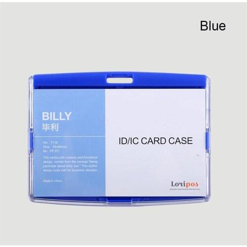 Acrylic 10pcs Badges Passport Ic Work Permit Name Tag Employeeid 86*54mm Holders Mens Business Card Holder