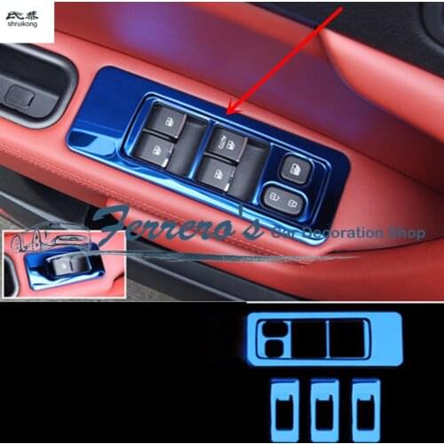 4PCS/LOT car sticker car accessories stainless steel Window lift panel decorative cover for 2016 2017 JAC refine S3 MK3