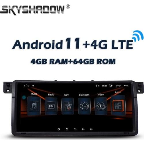 Carplay DSP 8.8inch Android 10.0 4GB + 64GB 4G LTE Car DVD Player GPS WIFI Bluetooth RDS Radio For BMW 3 E46 M3 Rover 75 MG ZT