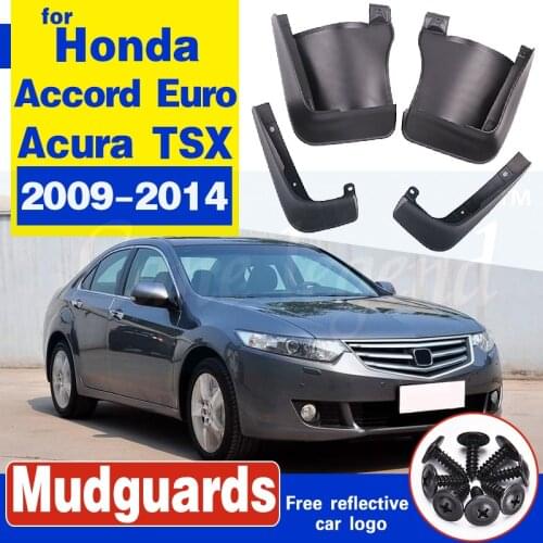 Mudflap for Honda Accord Euro Acura TSX 2009~2014 Fender Mud Guard Flap Splash Flaps Mudguard Accessories 2010 2011 2012 2013