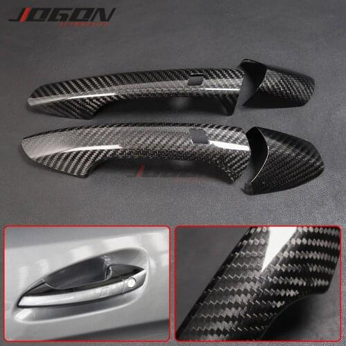 Carbon Fiber Door Handle Cover For Benz A B C E S GLA GLK CLA CLS GL GLS Class W176 W246 W218 R176 W204 W117 W212 X156 X166