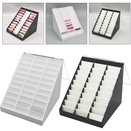 Manicure Nail Art Practice Display Stand False Tip Holder Make Sample False Nail Stand Holder Storage Case Acrylic Board