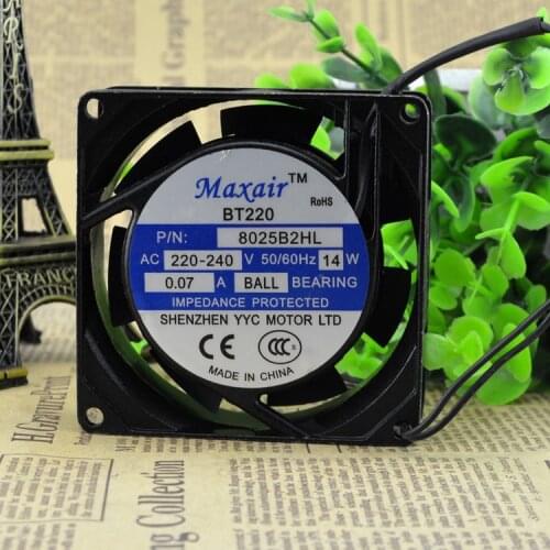 FOR Maxair/BT8025B2HL axial flow fan AC heat dissipation fan 8025B2HL ball bearing (220V)