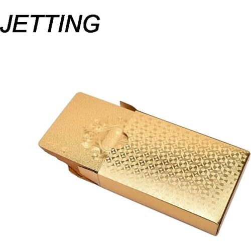 HOT 1Set Gold Color Playing Cards Entertainment Table Games Gold Foil Poker Golden Poker Cards Waterproof Playing Cards