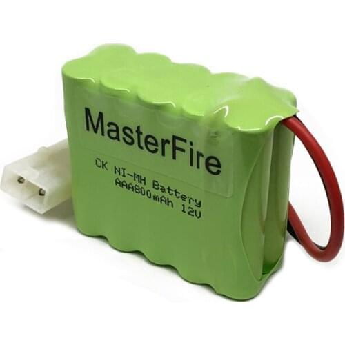 MasterFire 5PACK/LOT Original New Ni-MH 12V 800mAh Ni-MH AAA Battery Rechargeable Batteries Pack With Plugs