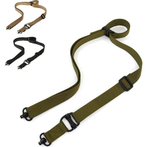 MS4 Tactical Gun Sling Belt Rope QD Rotary Plug 2 Single Point Nylon Safety Lanyard Military Hunting Outdoor Nylon Belt Rope