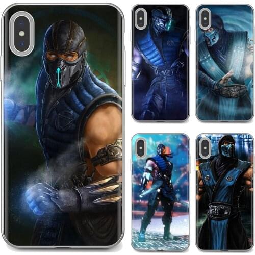 Soft Cover Bag Mortal Kombat Sub-zero Ninja Games For iPhone iPod Touch 11 12 Pro 4 4S 5 5S SE 5C 6 6S 7 8 X XR XS Plus Max 2020