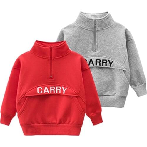 New boys' sweater boys' Pullover Sweatshirt casual fashion Sweatshirt zipper fashion sweater spring and autumn clothes boys' clo