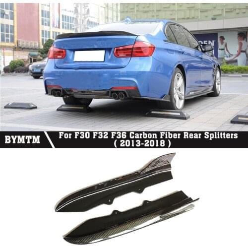 OTD-Style Carbon fiber Rear Splitters Bumper Side skirt Spoiler for BMW F30 3 Series M-TECH M-Sport