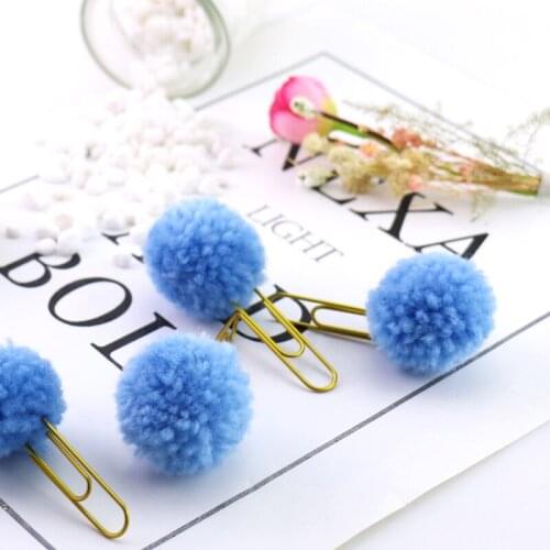 TUTU Free Shipping Kawaii Rilakkuma Series Plush ball Bookmark Clip Memo Clip Paper Clip Bookmark Novelty Gift Retail H0077