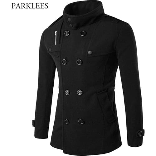 PARKLEES Men's Double Breasted Coats