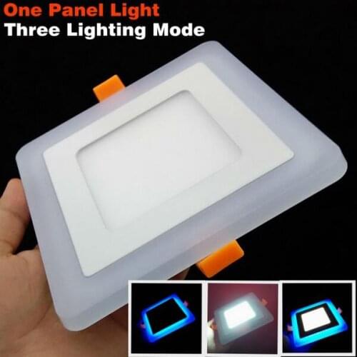 Super Bright 6W-24W LED Panel Ceiling Llight Square LED Recessed Lighting Fixture Living Room Decoration Lamp Bulb + drive