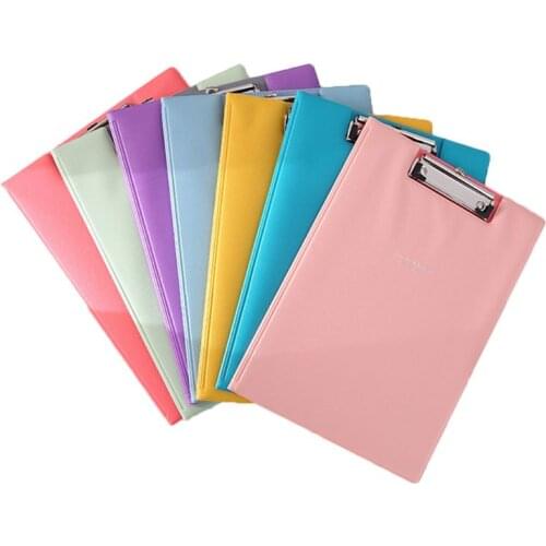 H05B A4 Waterproof Clipboard Writing Pad File Folder Document Holder School Office Stationery Supply Random Color