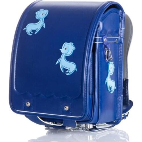 2021 NEW Cartoon deer PU leather Backpacks girls Orthopedic School Bags Waterproof Japanese metal buckle Boys Mochila Escolar