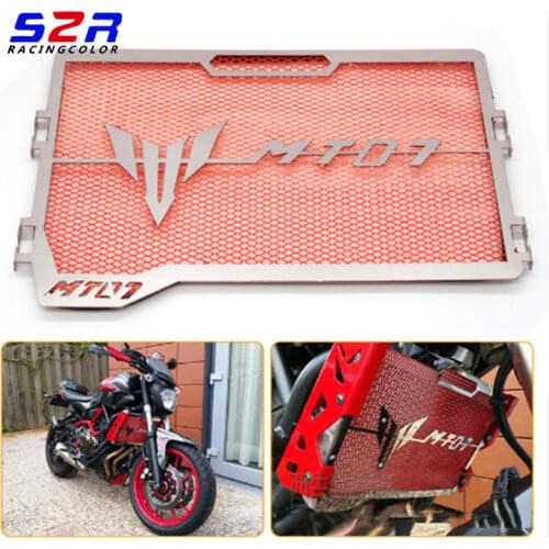 Stainless Steel Motorcycle Radiator Grille Guard Moto Protector Grill Cover Motor bike for Yamaha MT07 MT-07 mt 07 2014 2015-16