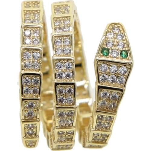 2020 new arrived hip hop Snake Rings For Women Gold Color Black Heavy Metals Punk Rock Ring Vintage Animal Jewelry Wholesale