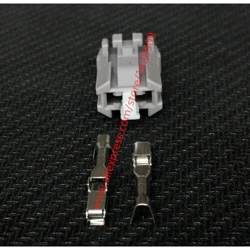 10 Sets 2 Pin Auto Brake Light Plug CD Player Antenna Conversion Line Radio Antenna Connector 7283-8123-40 MG610850-4 For Toyota