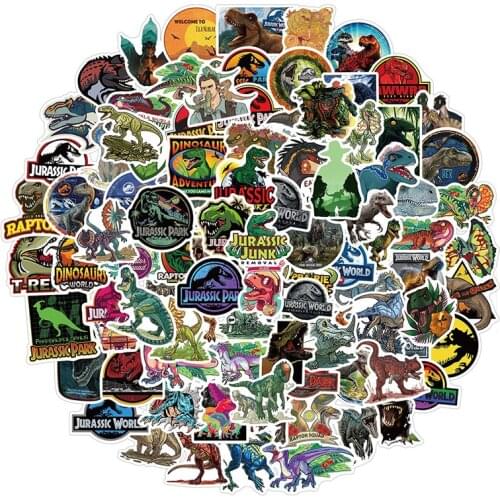 10/30/50pcs Cartoon Dinosaur Stickers For Phone Snowboard Fridge Laptop Luggage Graffiti Waterproof DIY Kids Stickers Cool Toy