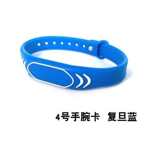 13.56MHz RFID IC Fudan F1108 F08 wirstbands silica gel RF passive cards tags for access control