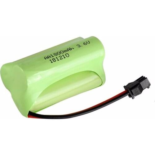 1800mah 3.6v Rechargeable Battery For Rc toys Cars Rc Boat Tanks Trains Robots Guns NiMH AA 3.6v 700mah Battery Pack 2pcs
