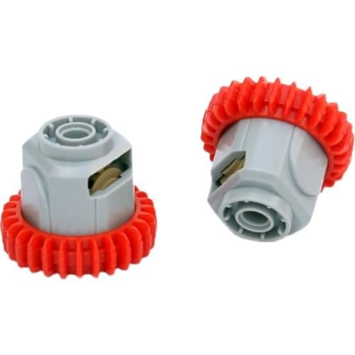 2-8Sets Differential Gear-28 Teeth with Round Axle Hole Differential Gear House 65414+65413 MOC Building Blocks Bricks DIY Parts