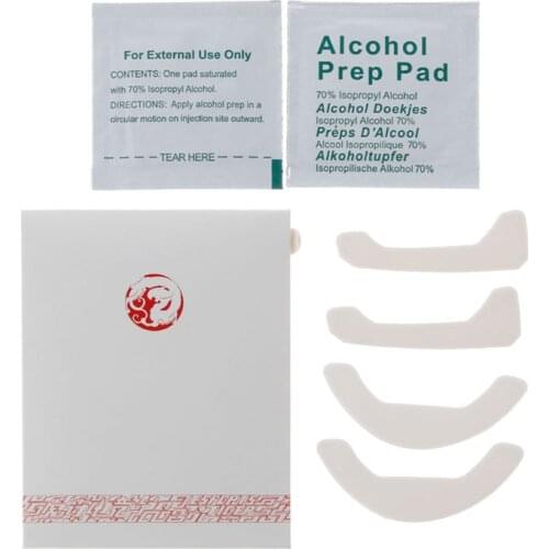 2 Sets/pack Tiger Gaming Mouse Feet Mouse Skate For Roccat Kone Pure Mouse White Mouse Glides Curve Edge