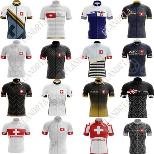 2020 Switzerland 16 choices Cycling Jersey Summer MTB bike clothes shirt Men Quick-Dry Cycling Clothing Wear FLANDRIA
