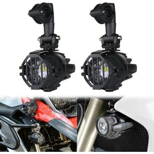 40W Universal Motorcycle LED Auxiliary Light for BMW R1200GS F800GS K1600 F650GS with Protect Guard Bumper LED Driving Lamp