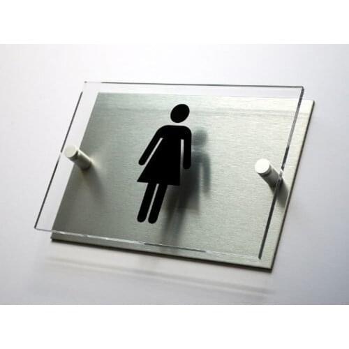House number Female Toilet Sign Door sign